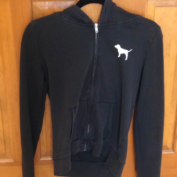 Victoria’s Secrets Pink black zip up - Picture 4 of 4